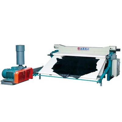 Passing-through style buffing machine,aircurrent dust collecting unit